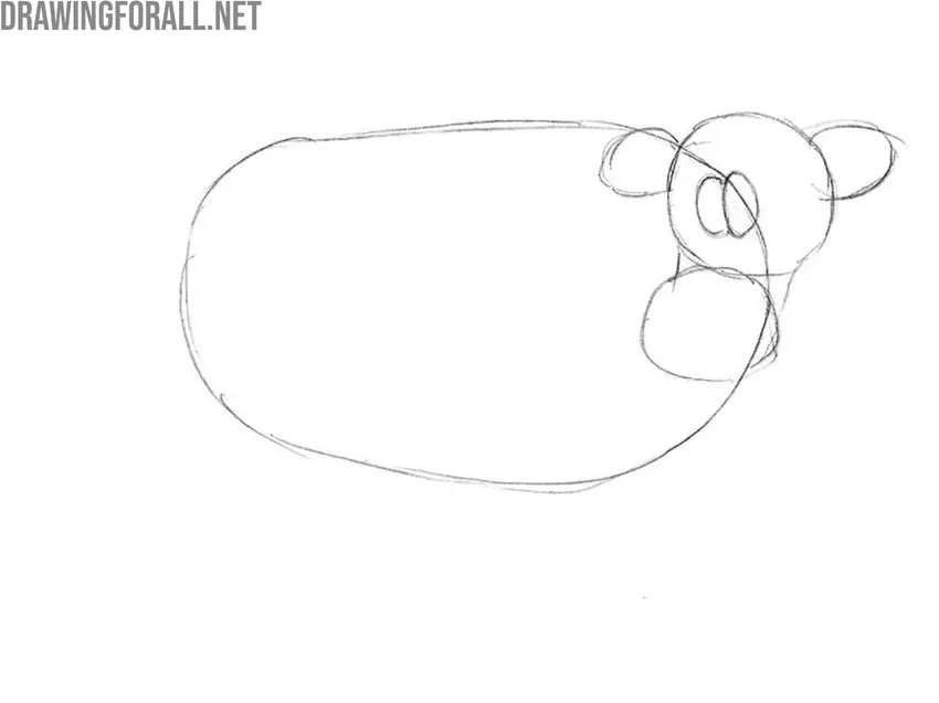 Sketch the simplified head details