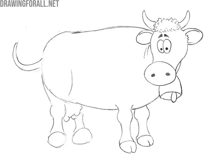 Outline the front legs and hooves