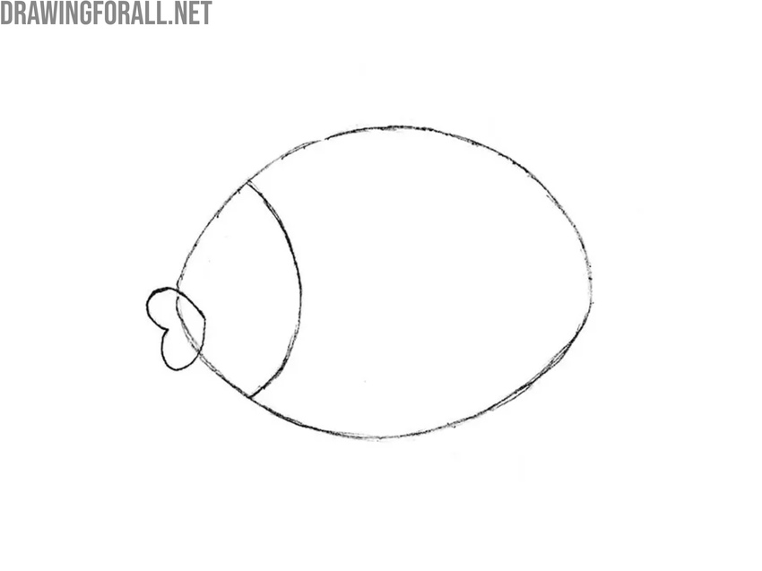 Sketch the simplified lips
