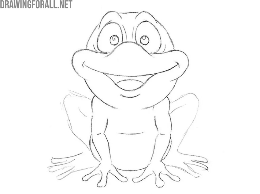 Refine the frog’s arms and hands
