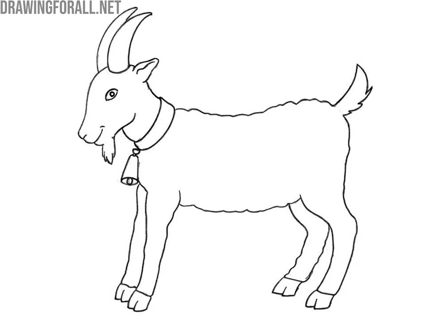 Refine and complete the hind goat legs