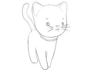 how to draw a cartoon cat featured image