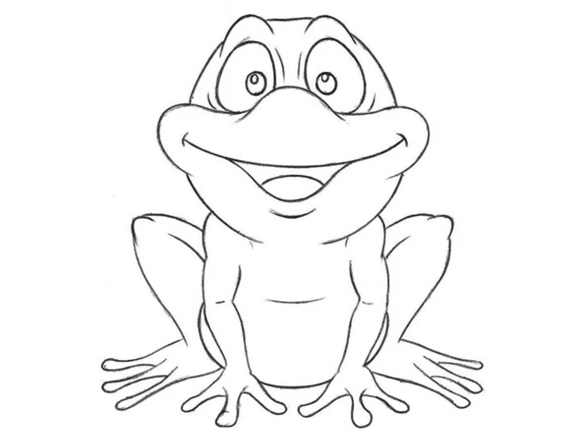 how to draw a cartoon frog featured image
