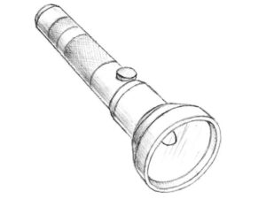 how to draw a flashlight featured image