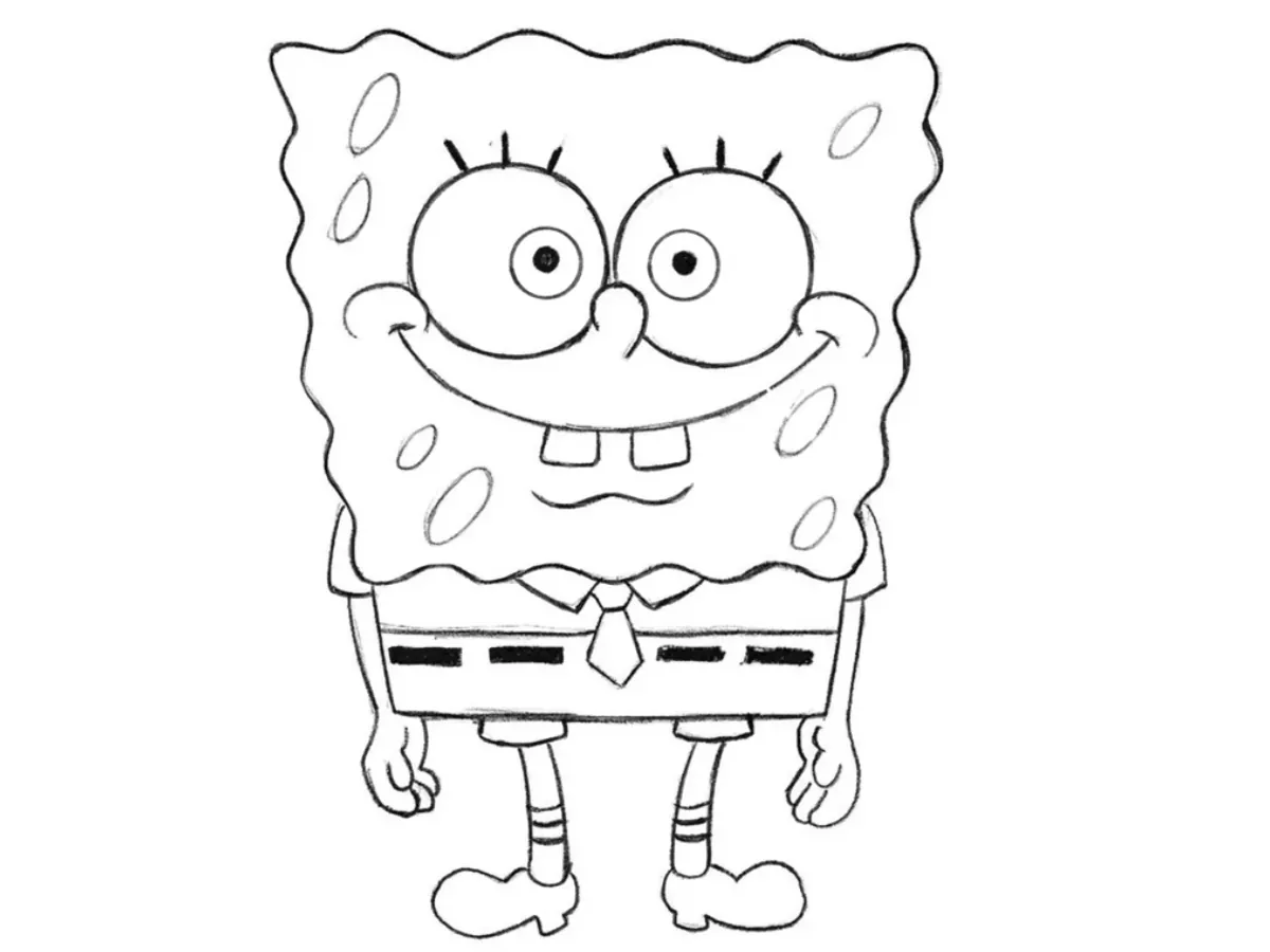 how to draw spongebob featured image