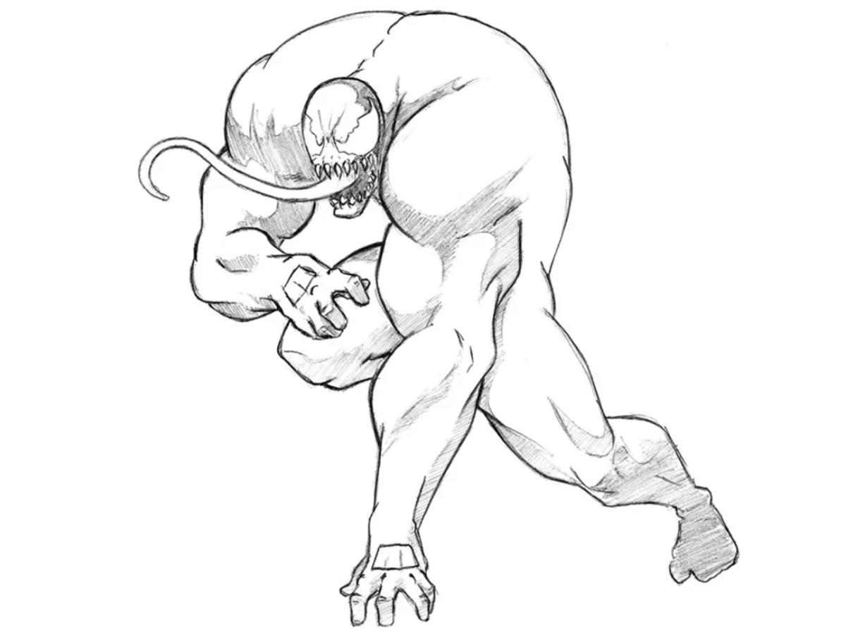 how to draw venom featured image