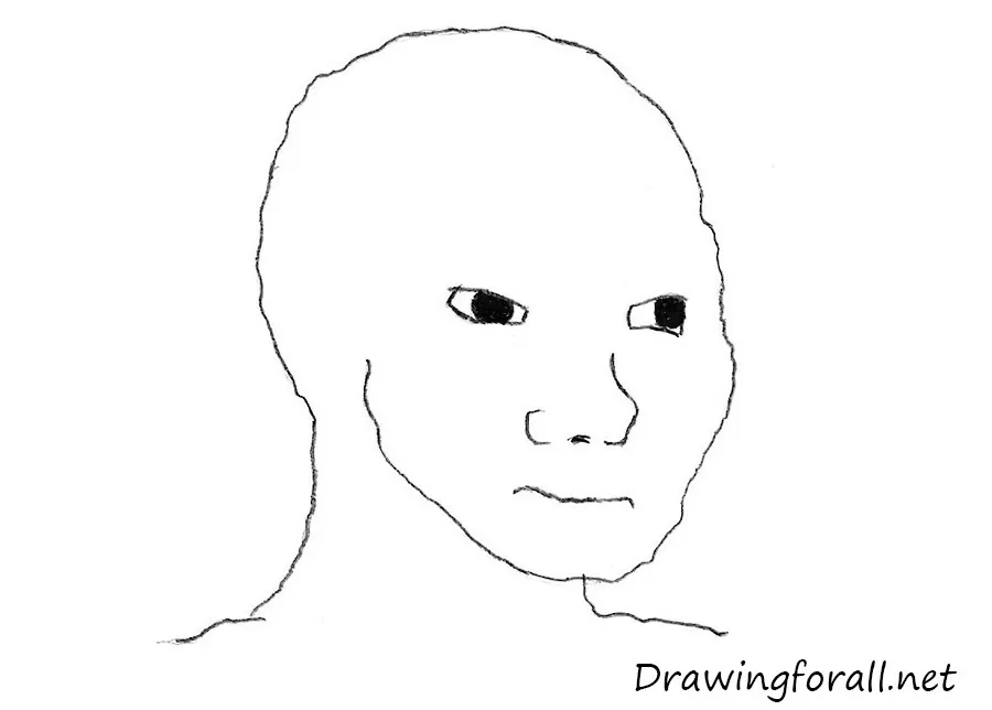 Trace the meme and erase the guidelines