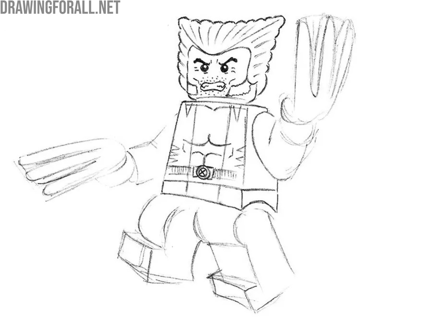 Finalize the torso of LEGO X-Man