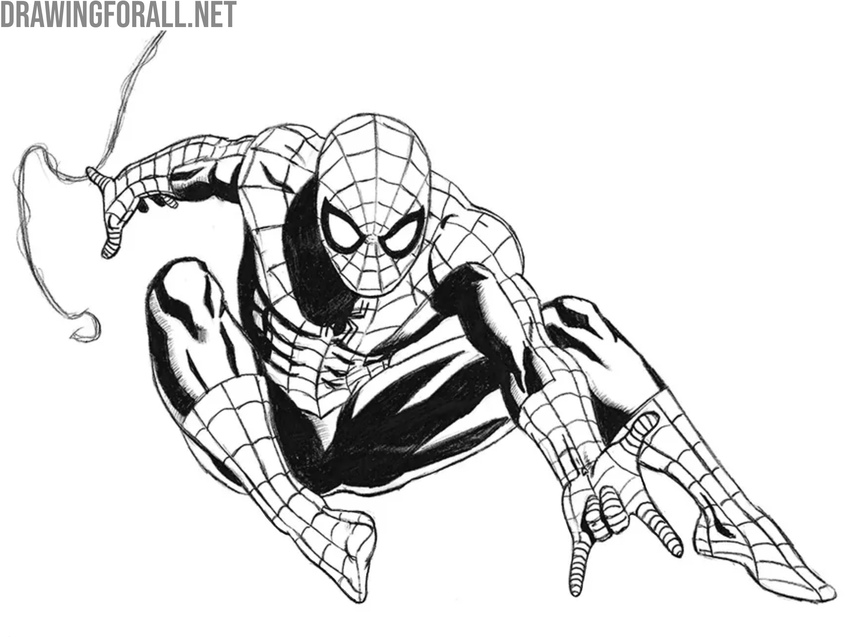 Fill in the shadows and add hatching