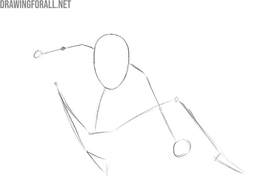 Mark the arms and legs of Spider-Man