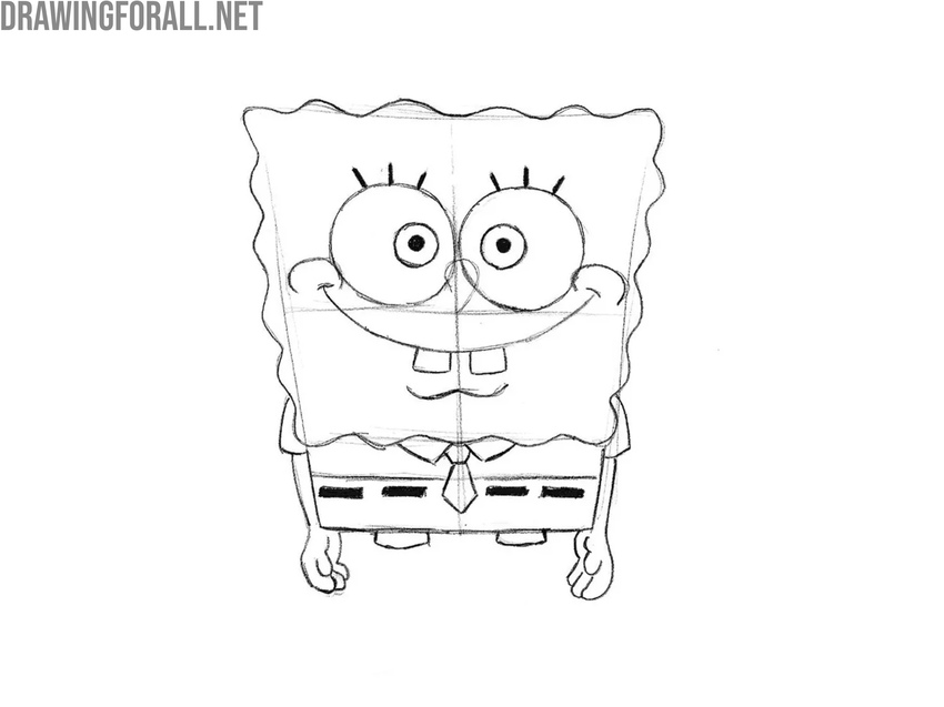 Sketch the belt and arms