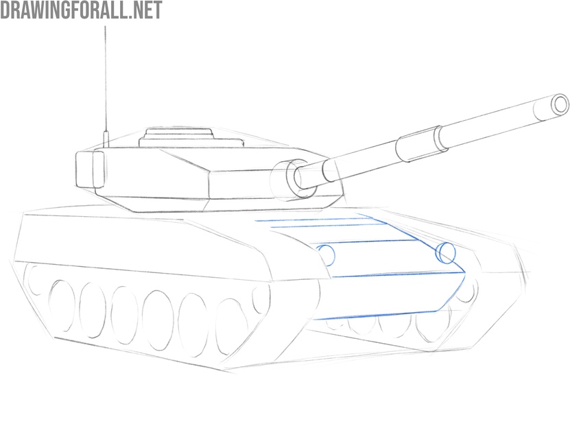 Detail the front and add the lamps