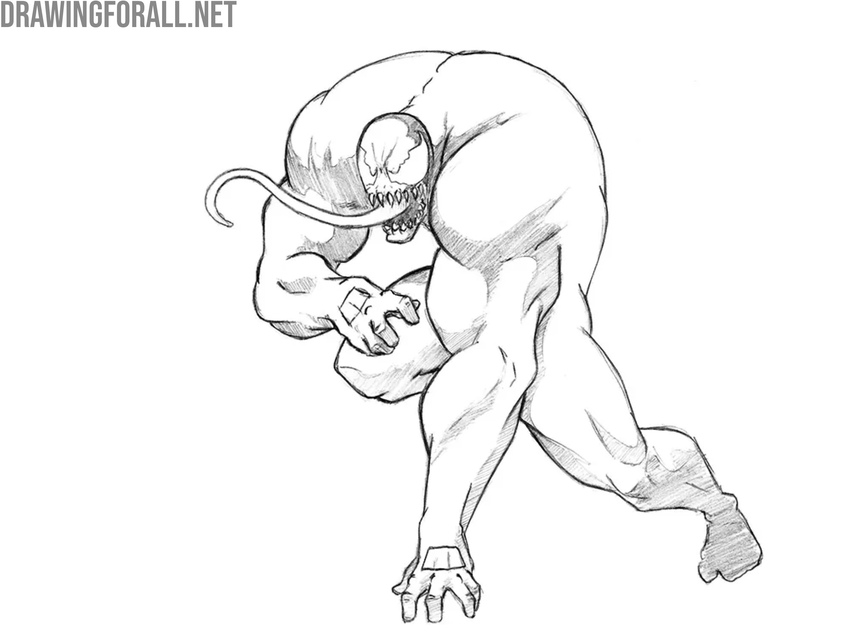 Add shadows to the comic book villain