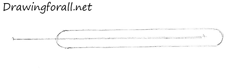 Sketch the central axis line