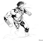 How to draw Cyclops from X-Men