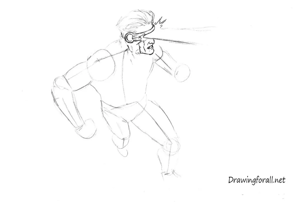 How to draw X man Cyclops