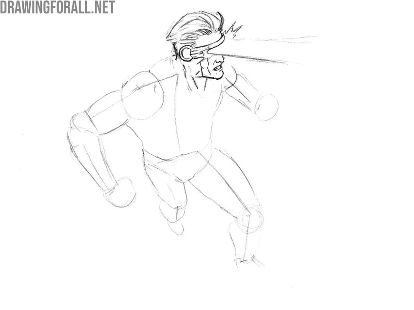 Draw the hair strands with clean lines