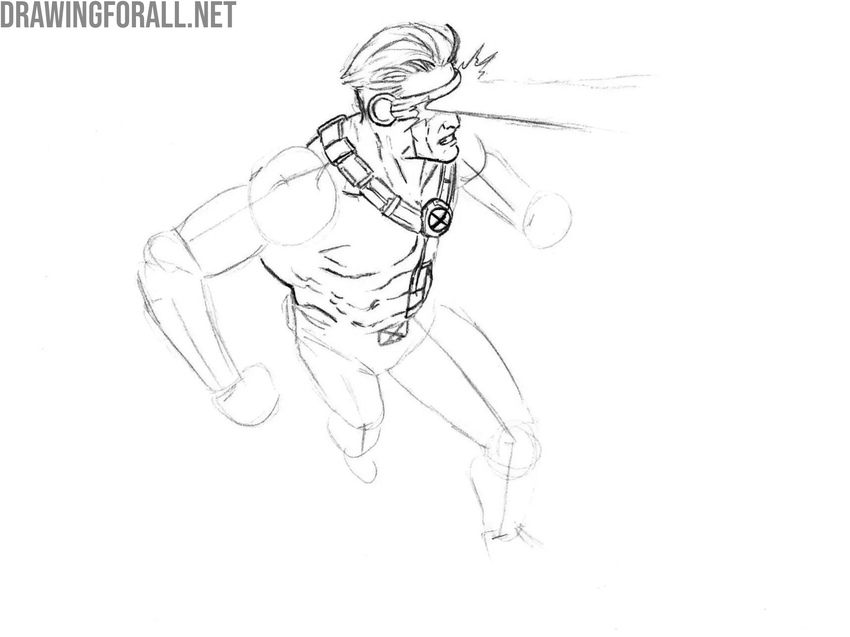 Detail the torso and straps