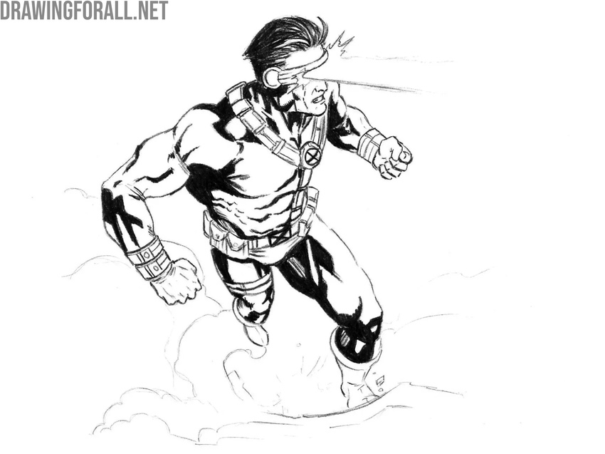 Draw comic-style shadows on Cyclops