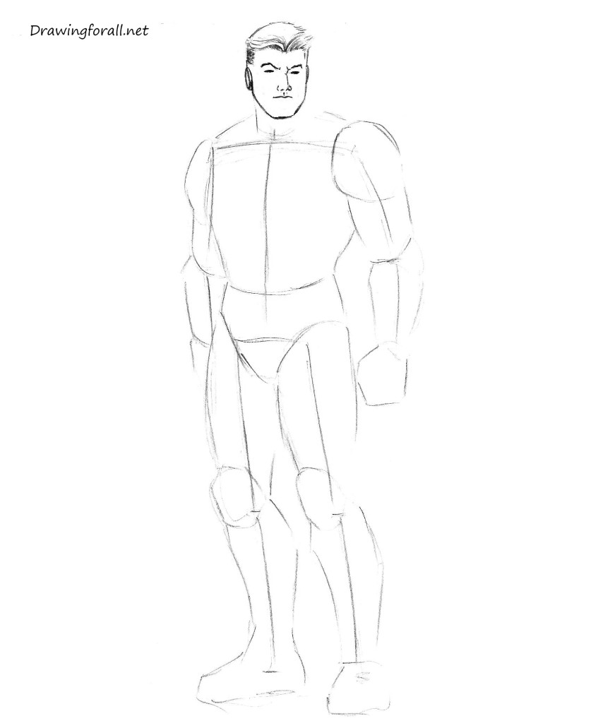 drawing iron man