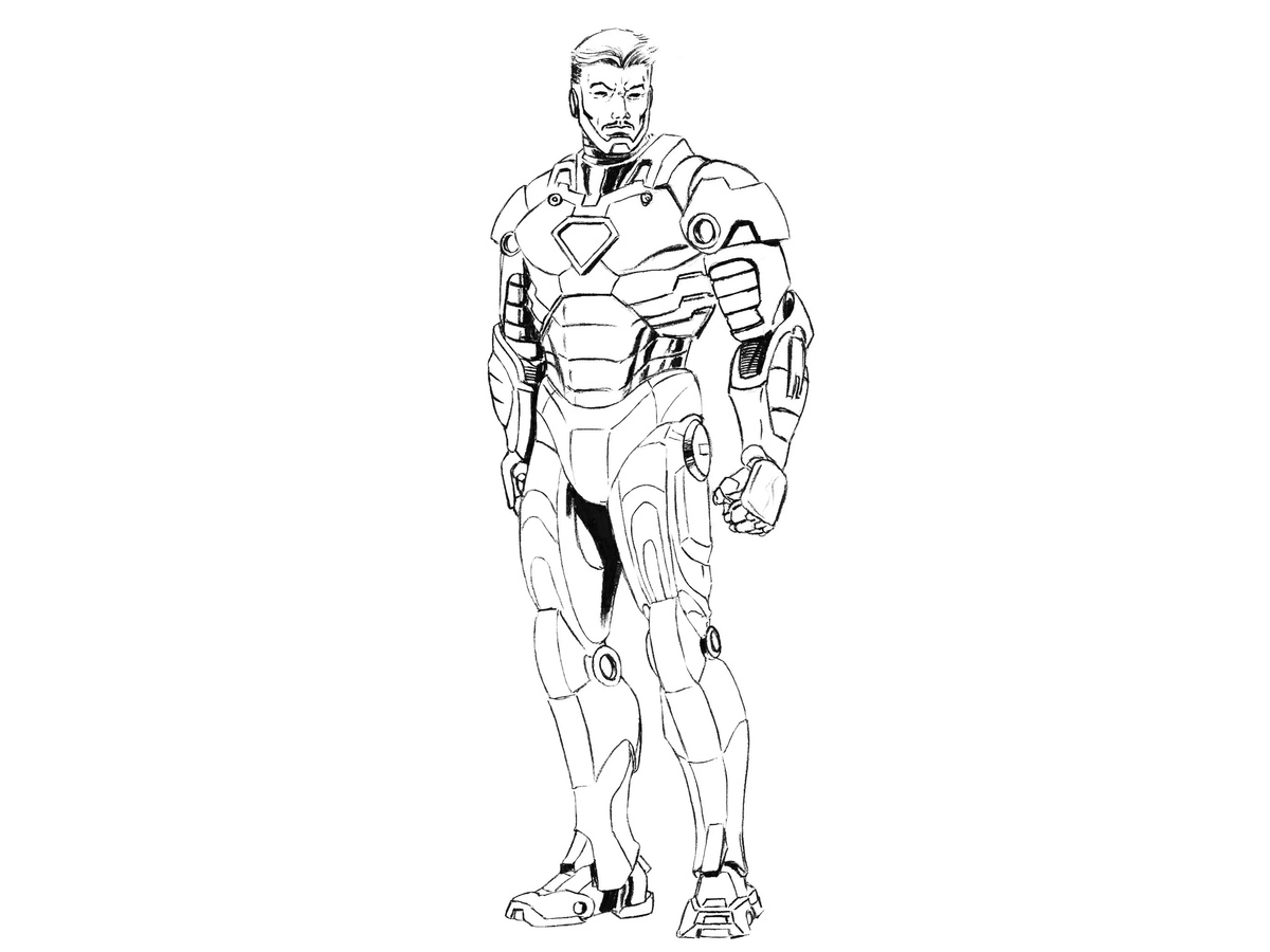 How to draw iron man without a mask featured image