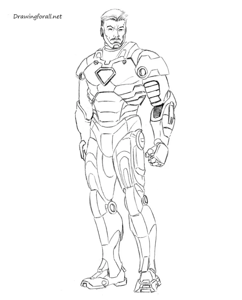 Iron Man Sketch Graphic · Creative Fabrica-anthinhphatland.vn