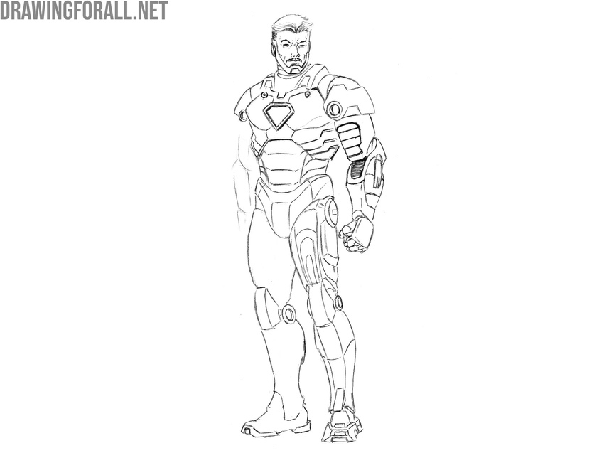 Outline the far leg structure