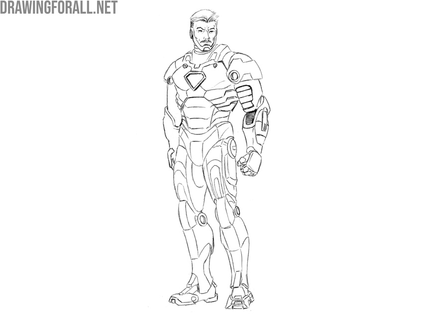 Draw the segments of the second arm