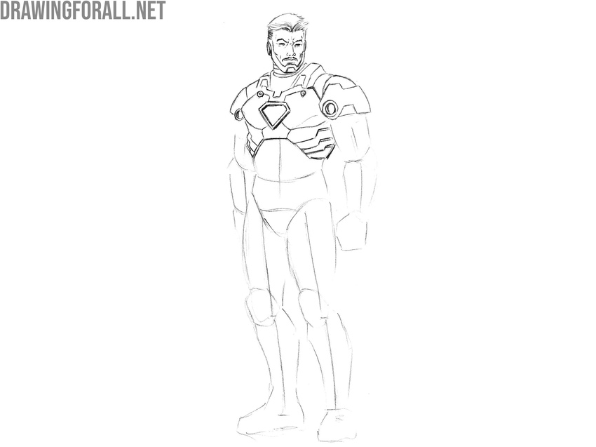 Add the shoulder armor and chest plates