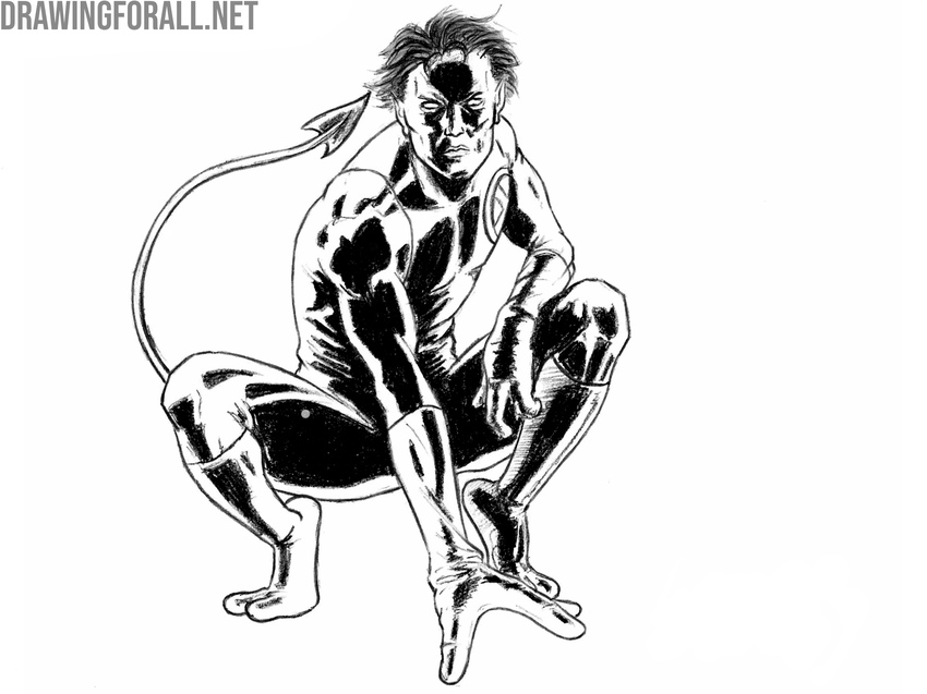 Shade the superhero with strong contrast