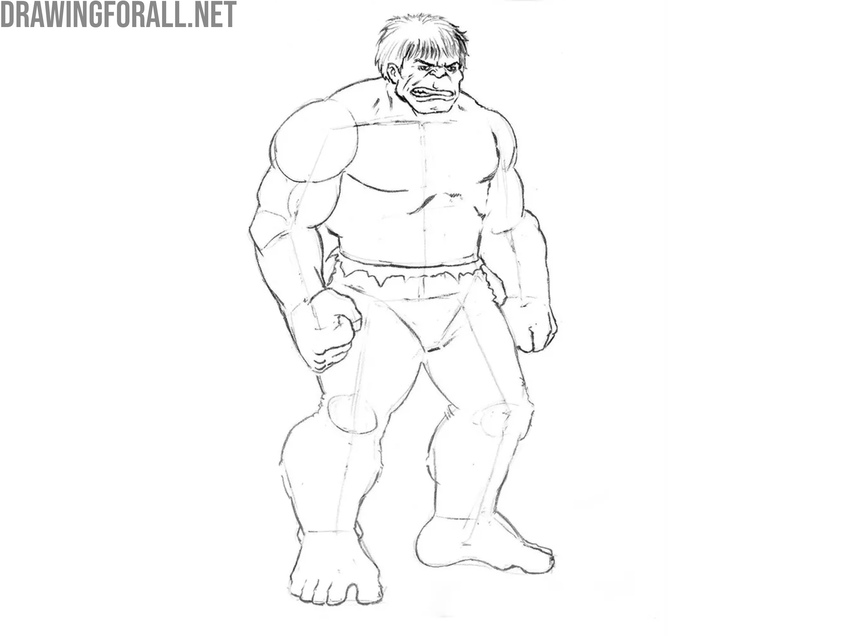 Refine the comic character’s legs