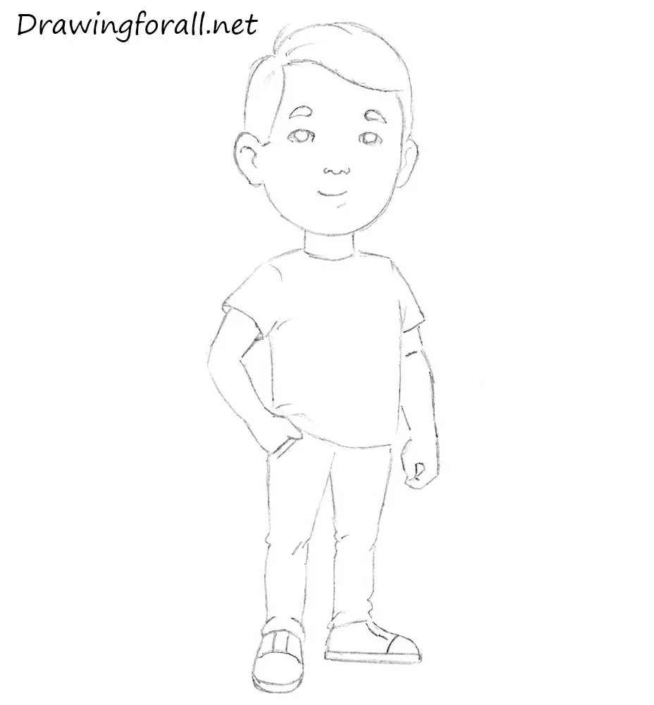 How to Draw a Man for Kids