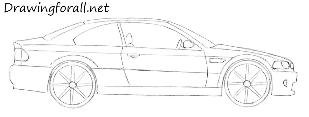 how to draw a car for beginners