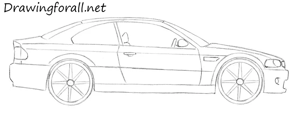 how to draw a car for beginners