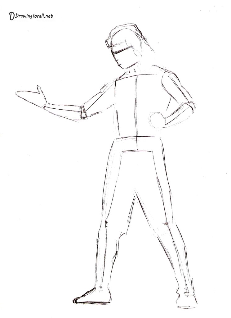 How to draw Liu Kang from mortal kombat