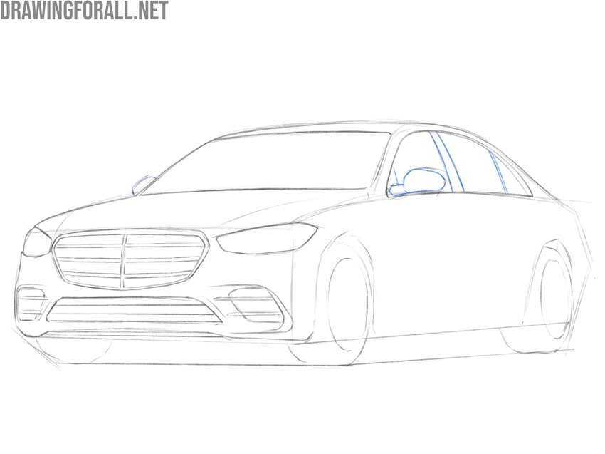 Refine the mirrors and window frame