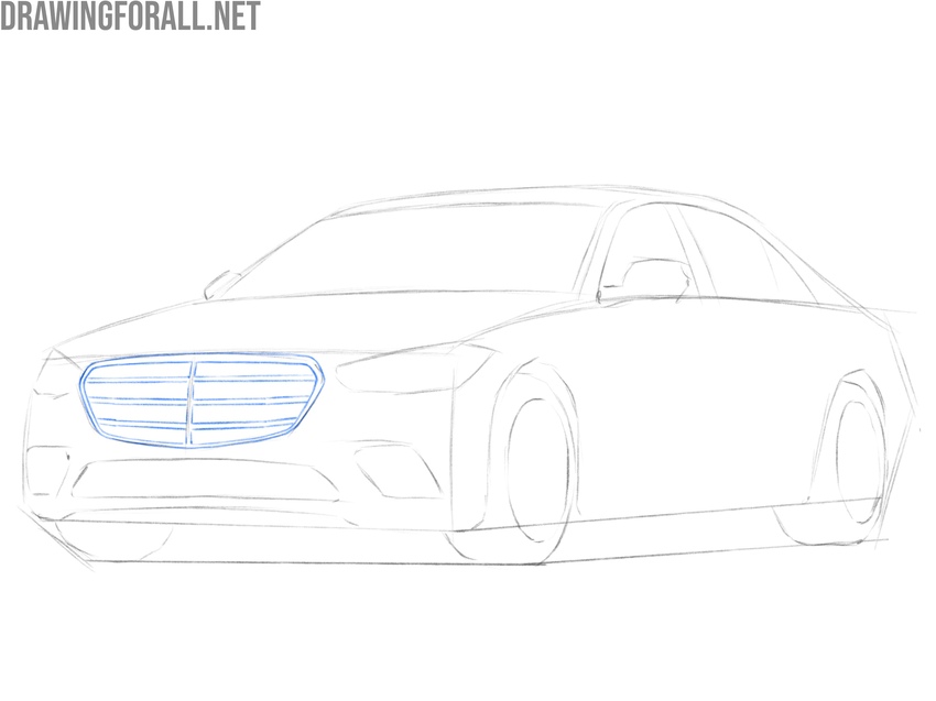 Refine and detail the grille