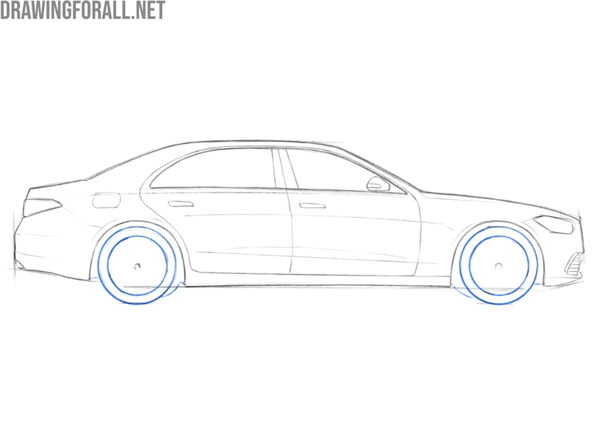 Refine the wheels of the car