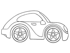 how to draw a cartoon car side view featured image