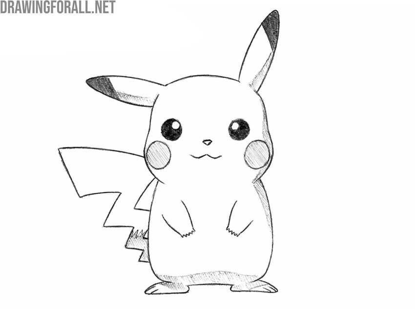 Draw shadows on Pikachu