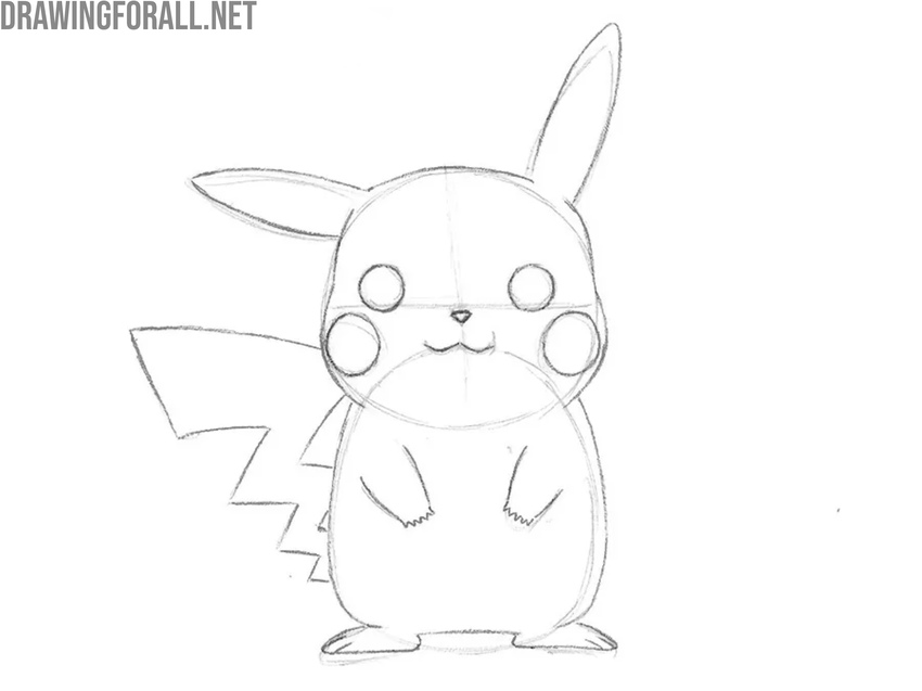 Draw the tail of Pikachu