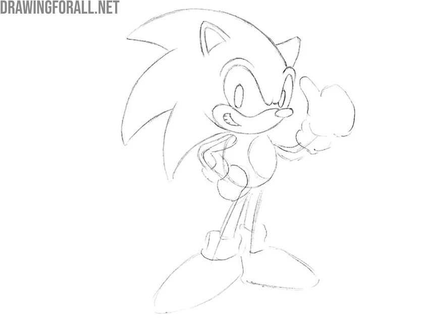 Add the eyes and refine the head