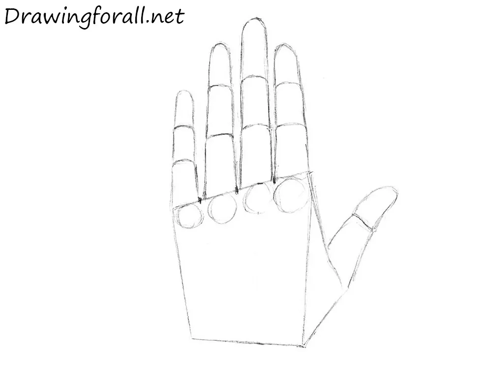 How to draw hands step by step