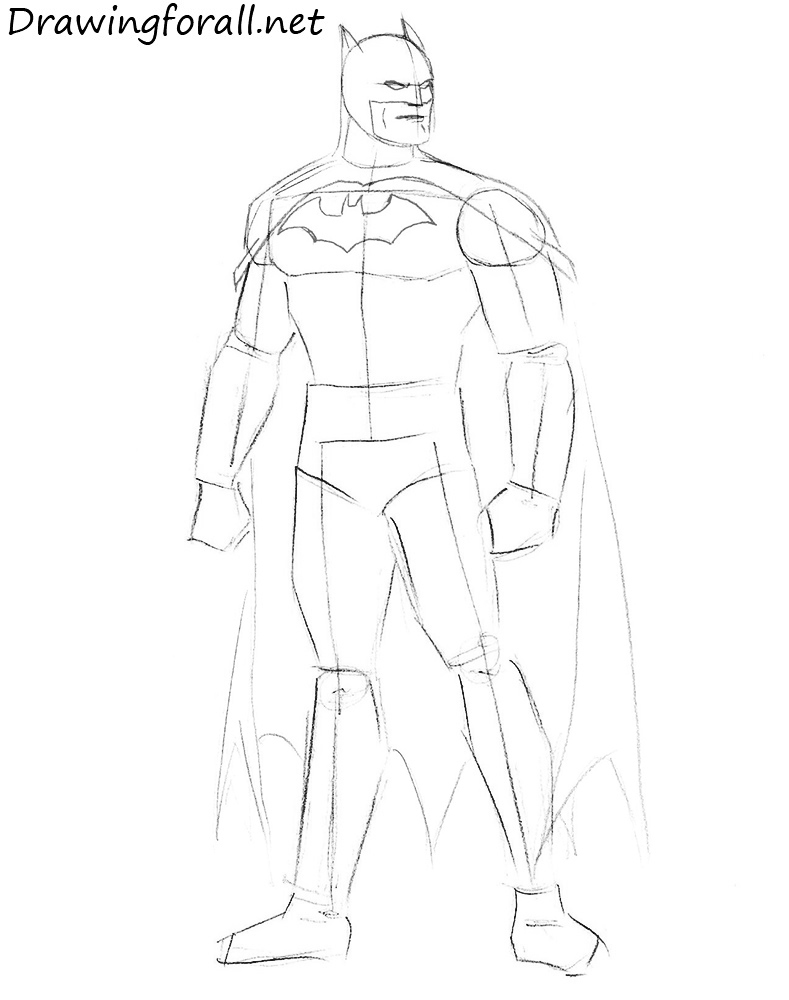 how to draw batman for beginners