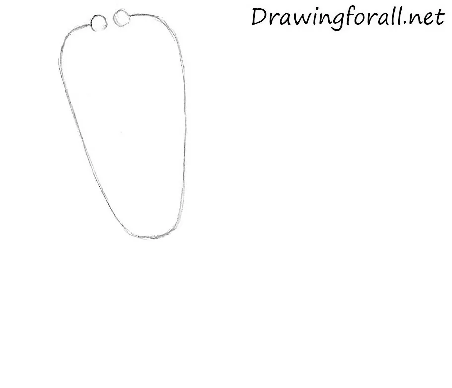 How to draw a stethoscope