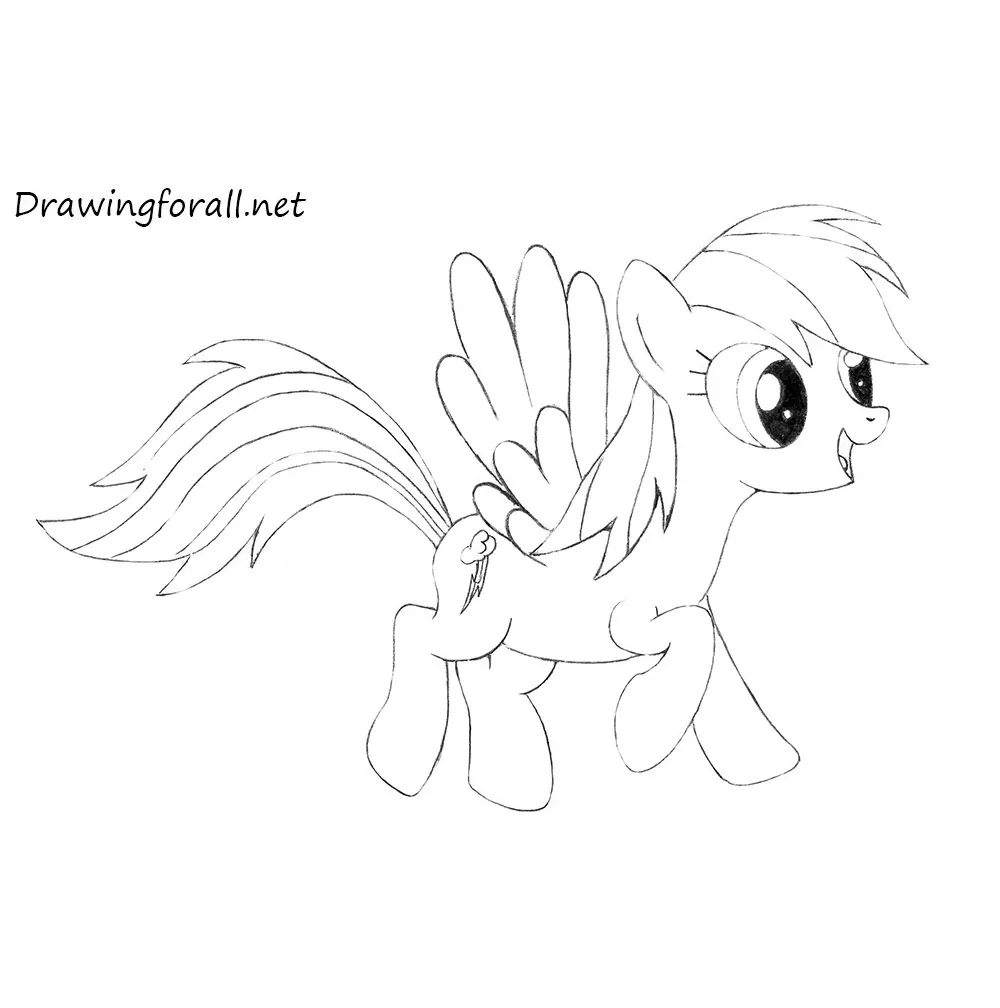 How to Draw Rainbow Dash