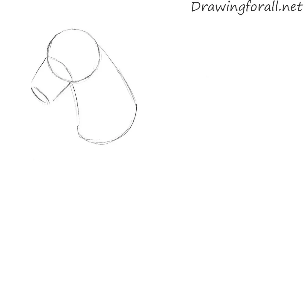 how to draw a cartoon horse step by step