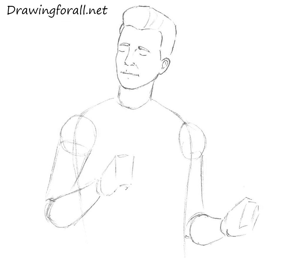 How to Draw Rick Astley with a pencil