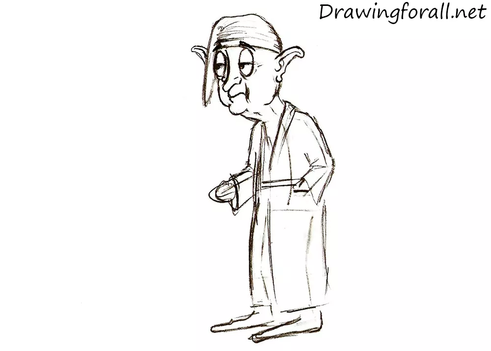 how to draw a hafling