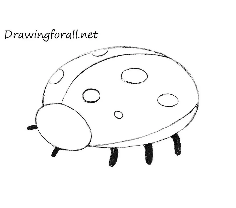 Ladybug hand drawn sketch icon Royalty Free Vector Image